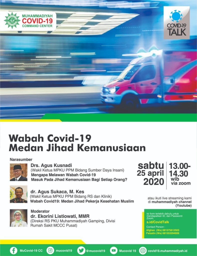 (VIDEO) Covid-19 Talk Part 9 : Wabah Covid-19 Medan Jihad Kemanusiaan