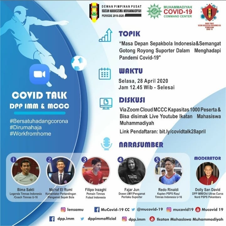 (VIDEO) Covid Talk DPP IMM & MCCC – Masa Depan Sepakbola Indonesia & Semangat Gotong Royong Suporter dalam Menghadapi Pandemi Covid-19