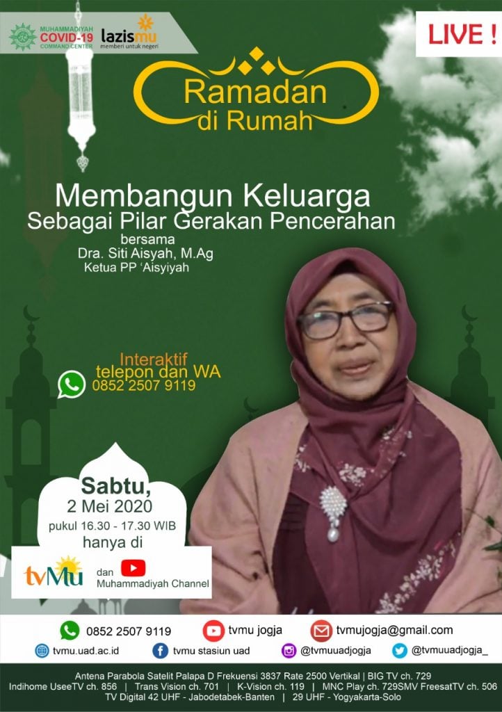(VIDEO) #RamadandiRumah | Membangun Keluarga Sebagai Pilar Gerakan Pencerahan | Siti Aisyah