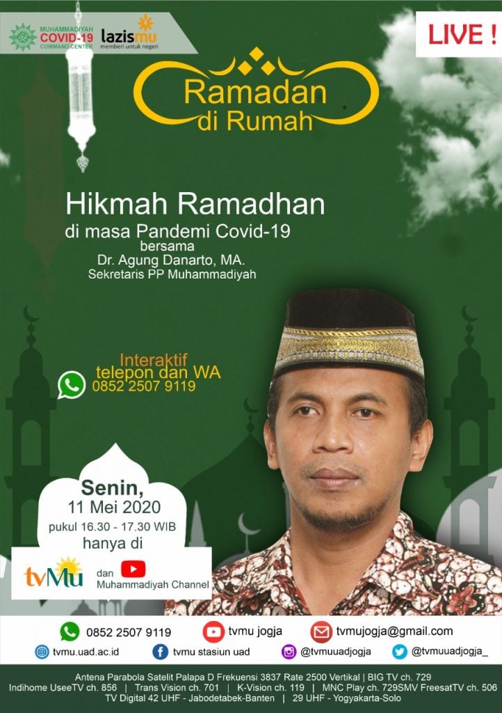 (VIDEO) #RamadandiRumah | Hikmah Ramadan di Masa Pandemi Covid-19 | Agung Danarto