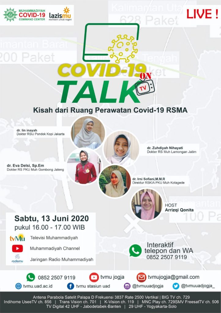 (VIDEO) Covid-19 Talk Part 37 :  Kisah dari Ruang Perawatan Covid-19 RS Muhammadiyah / ‘Aisyiyah