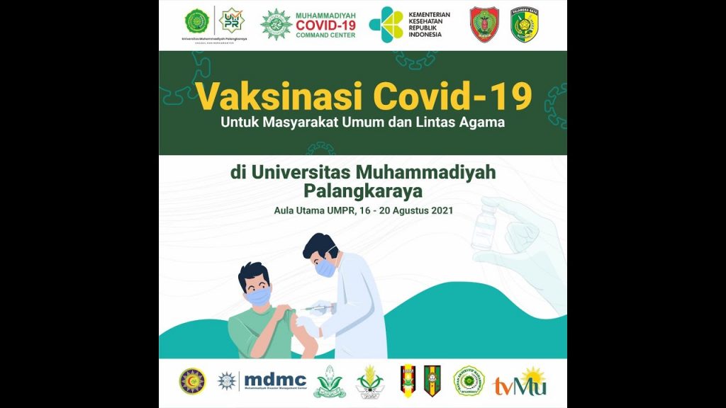 Vaksinasi di Universitas Muhammadiyah Palangkaraya