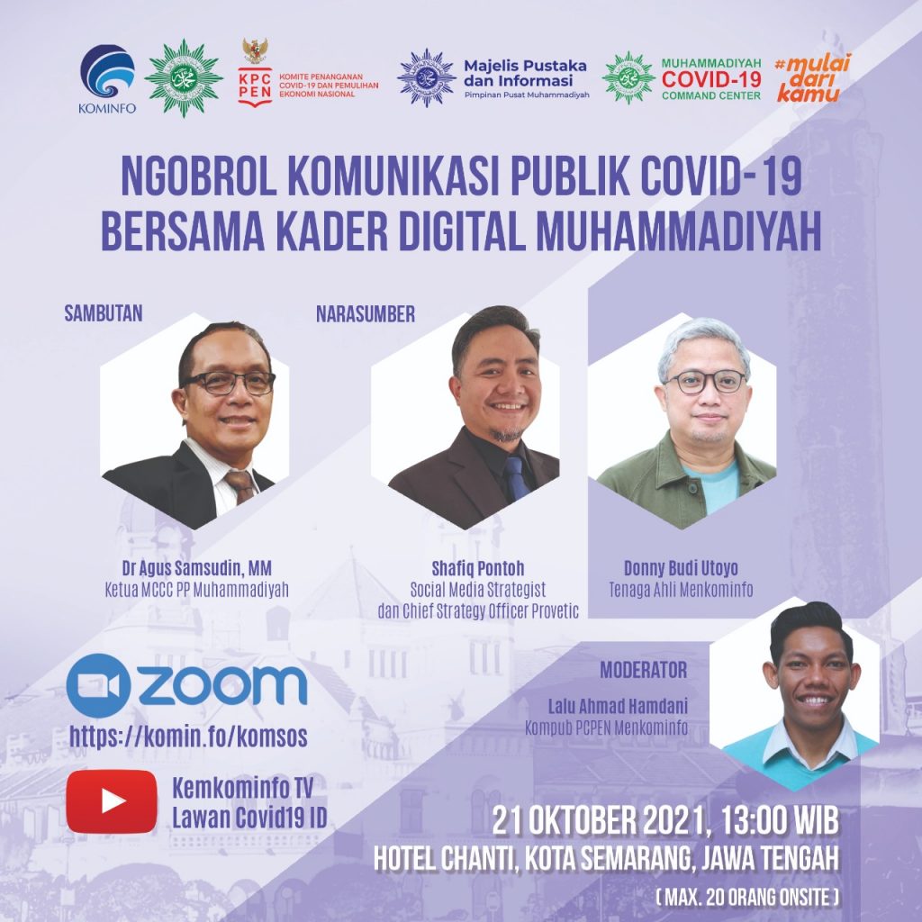 Ngobrol Kompub COVID-19 bersama Kader Digital Muhammadiyah